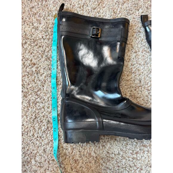 Sperry Top-siders waterproof rain boots, women's size 9, shiny black garden boot - Picture 7 of 16